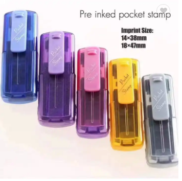 ink pad pocket stamp